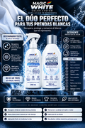 MAGIC WHITE RESTAURADOR TEXTIL + DETERGENTE